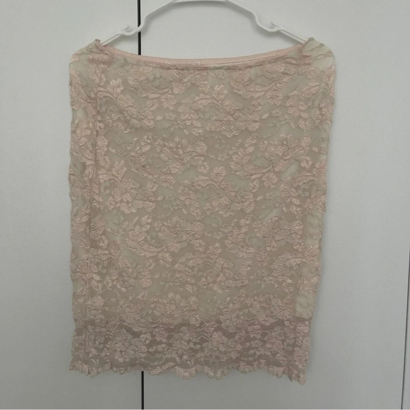 Vrap top + skirt completely M/L lace stretch pink  Etincelle - Picture 2 of 6